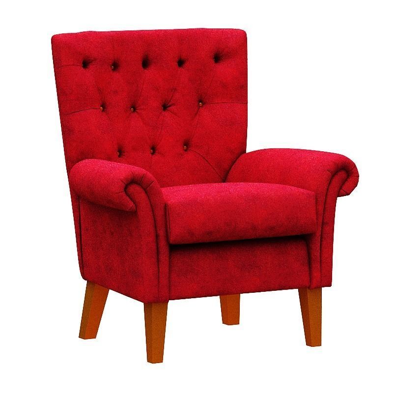 Contemporary sofa fabric and Gold foil Low-poly 3D model_7