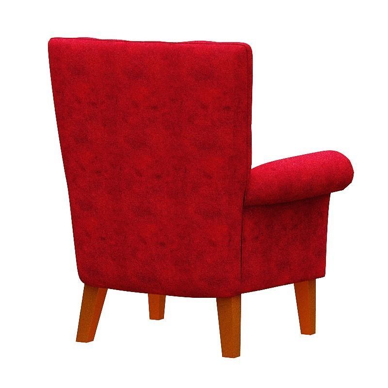 Contemporary sofa fabric and Gold foil Low-poly 3D model_11