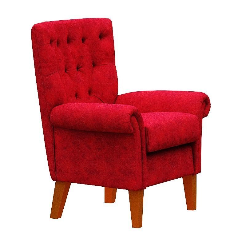 Contemporary sofa fabric and Gold foil Low-poly 3D model_8