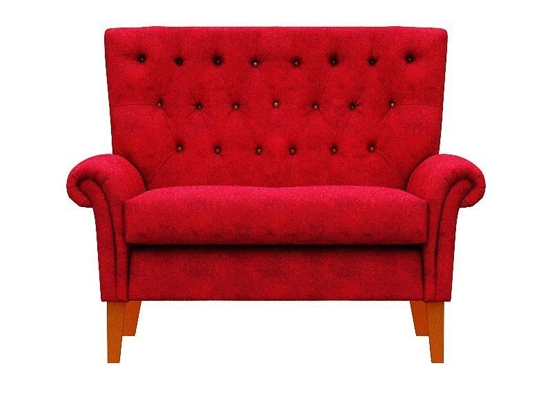 Contemporary sofa fabric and Gold foil Low-poly 3D model_12