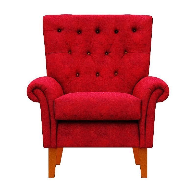 Contemporary sofa fabric and Gold foil Low-poly 3D model_6