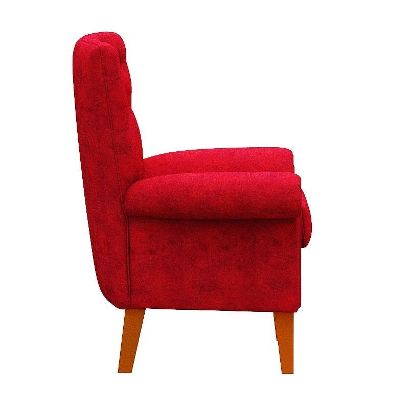 Contemporary sofa fabric and Gold foil Low-poly 3D model_9