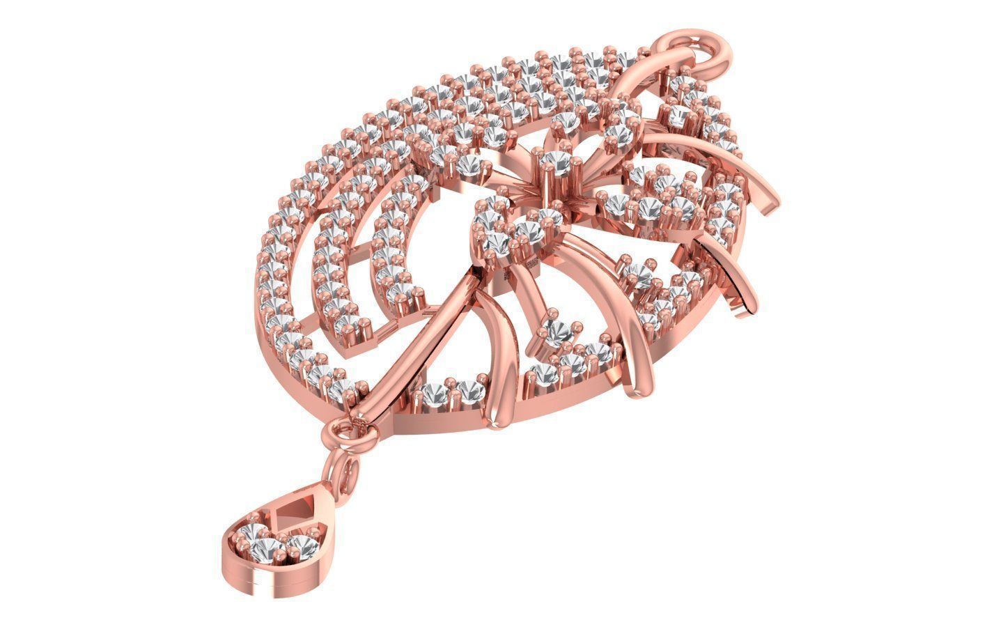 Earrings Pendant Set 3dm STL OBJ FBX Renders Details 3D print model_6