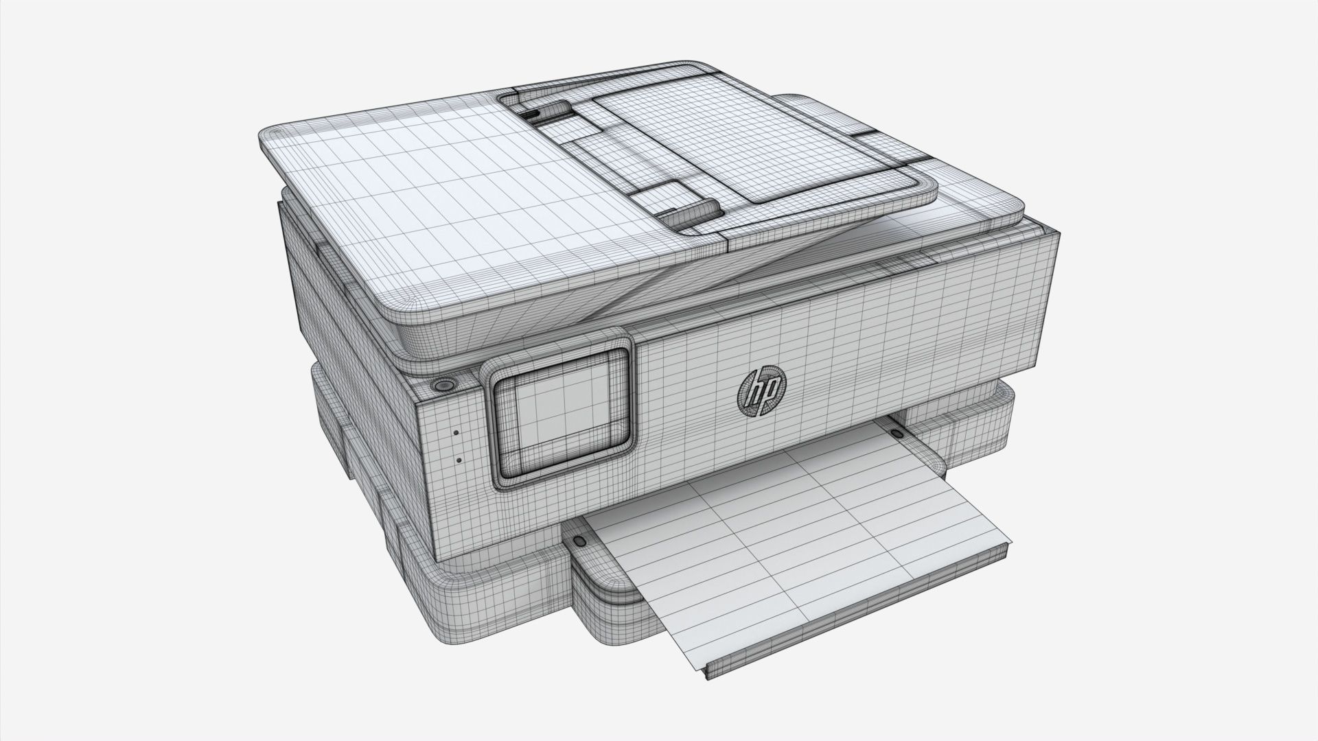 HP OfficeJet Pro 8035e All-in-One Printer 3D model_6