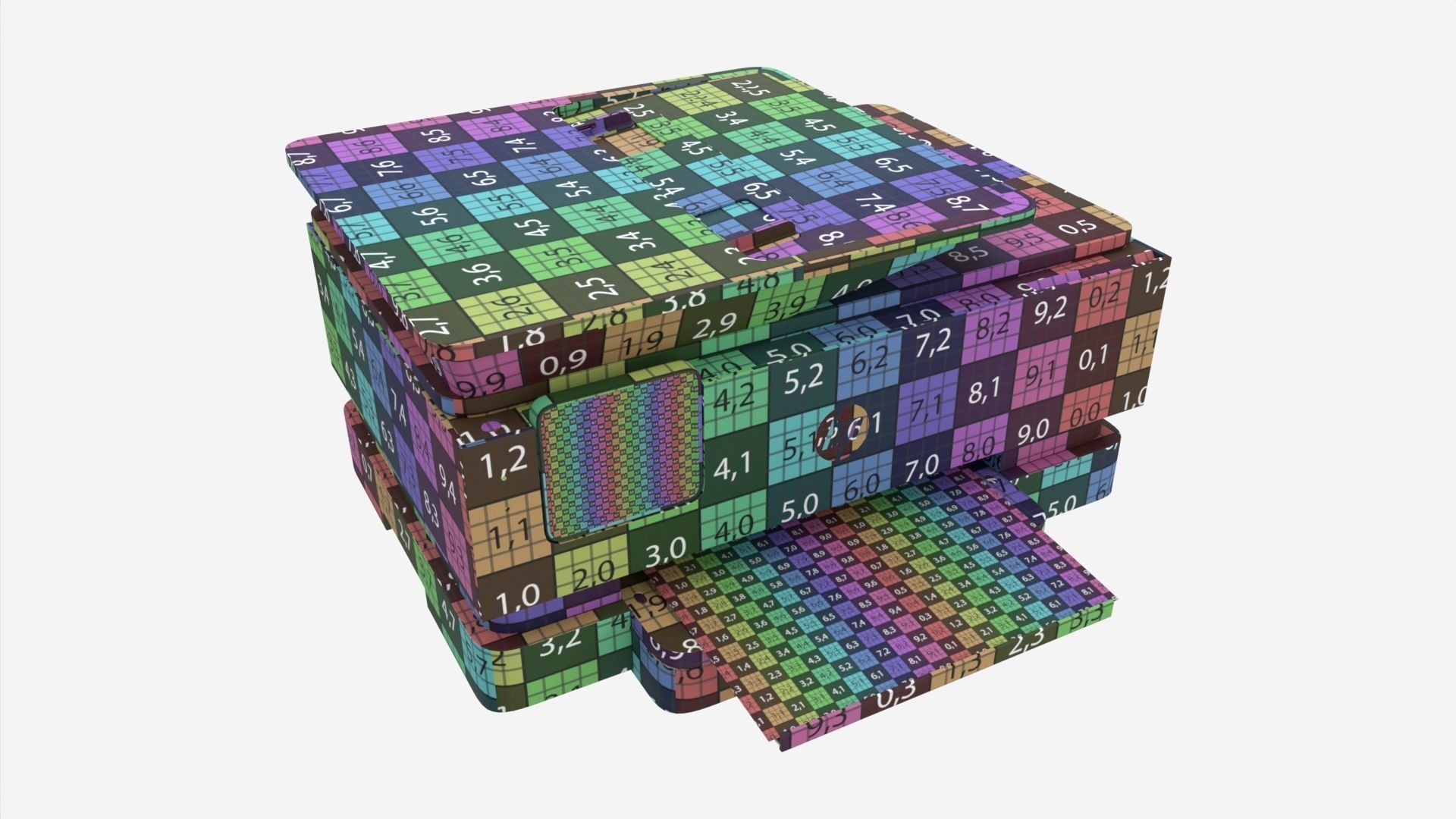 HP OfficeJet Pro 8035e All-in-One Printer 3D model_7