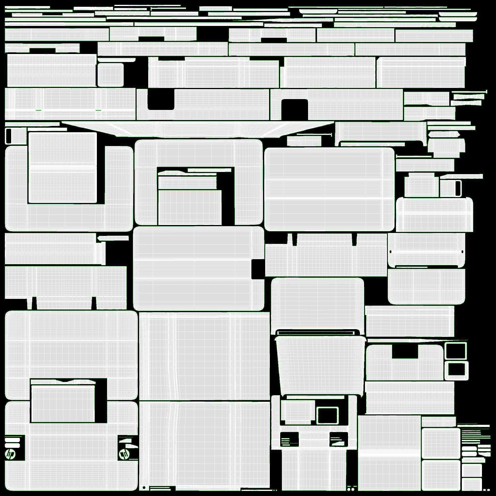 HP OfficeJet Pro 8035e All-in-One Printer 3D model_11