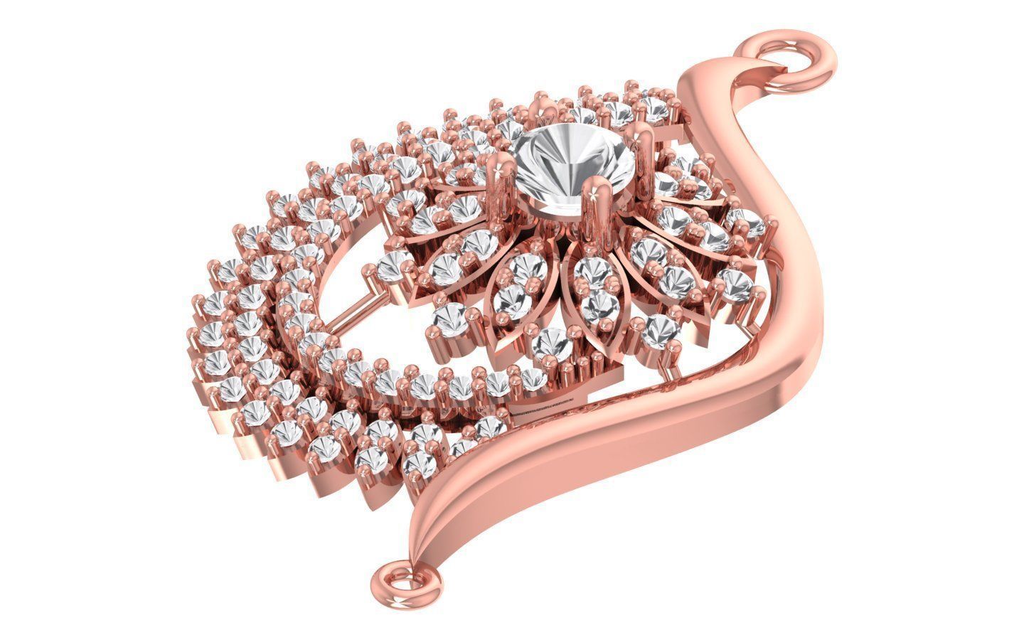 Earrings Pendant Set 3dm STL OBJ FBX Renders Details 3D print model_5