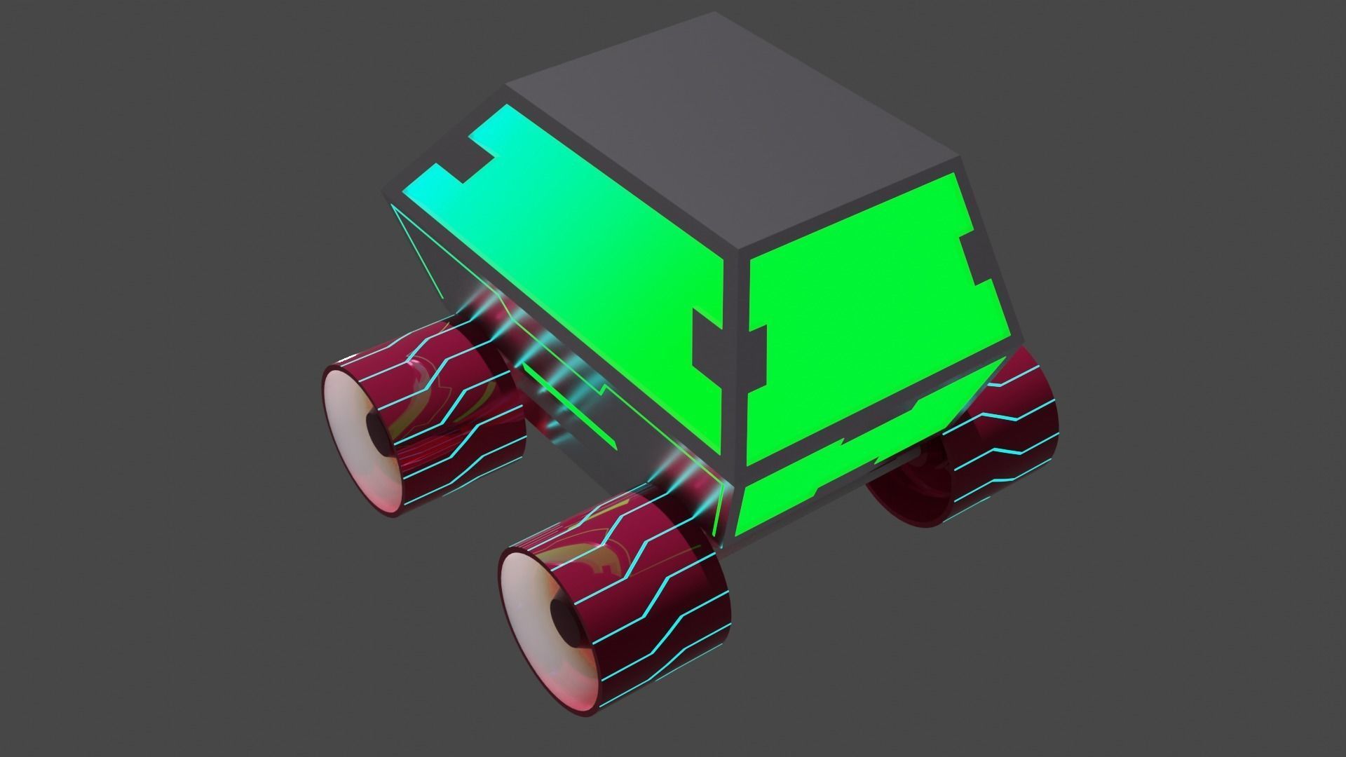 Space Vehicle Car 3D model_4