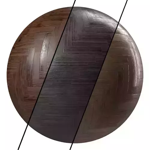 Parquet 29- Dirty parquet By 3 color PBR 4k Seamless