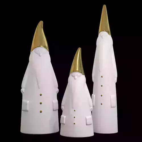 Santa Claus figurines 3D model