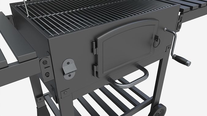 Outdoor Barbecue Charcoal Portable Grill 3D model 3