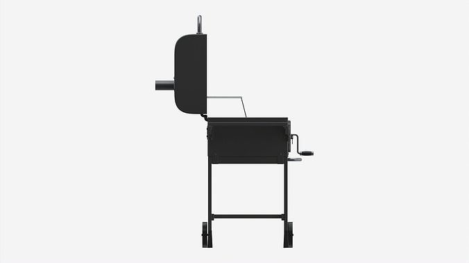 Outdoor Barbecue Charcoal Portable Grill 3D model 6