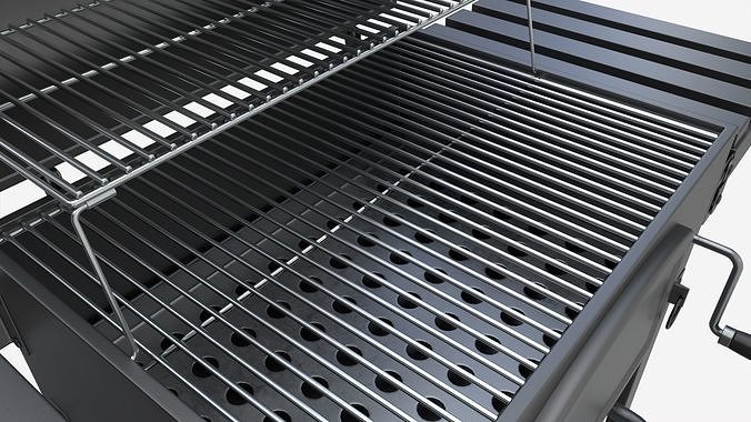 Outdoor Barbecue Charcoal Portable Grill 3D model 4