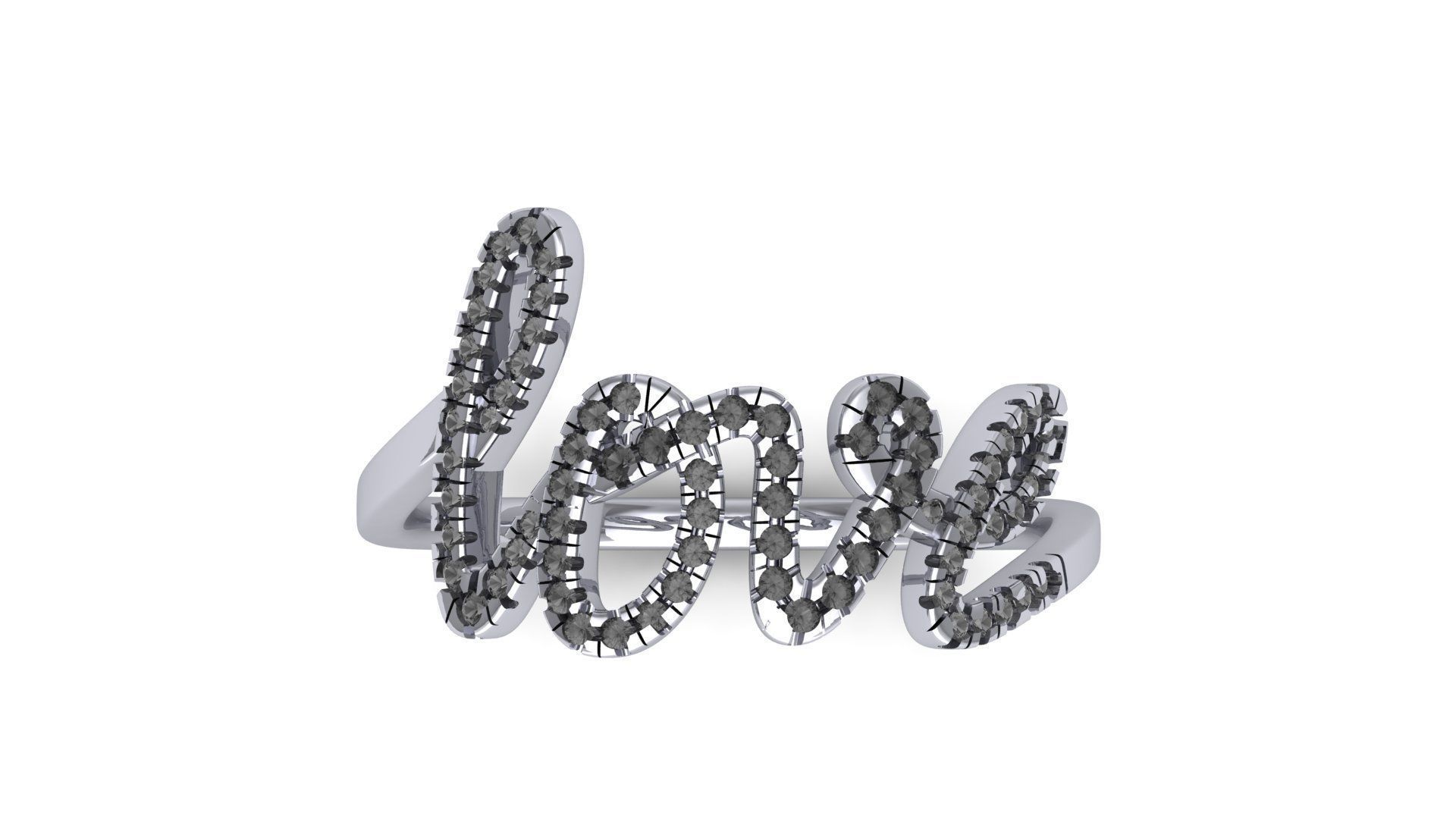 Love Ring  3D print model_1