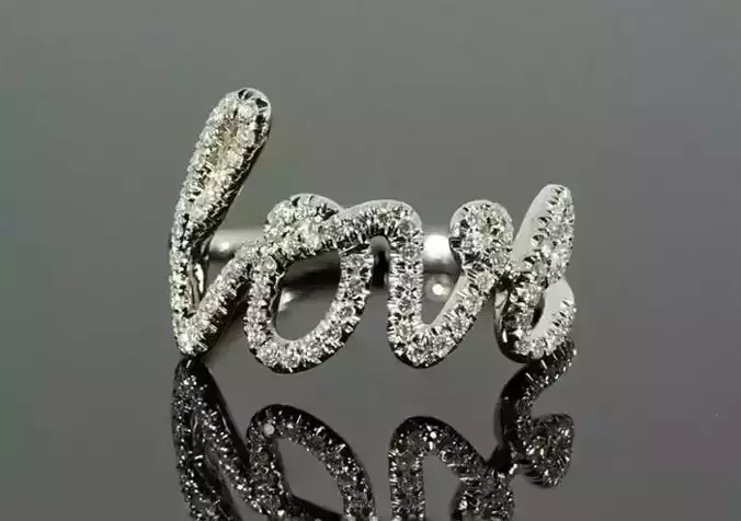 Love Ring  3D print model