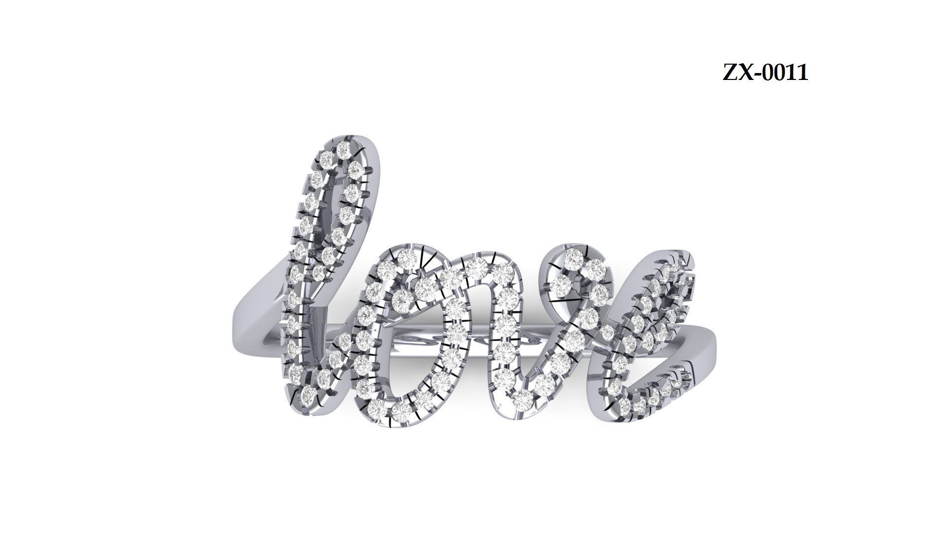 Love Ring  3D print model_8