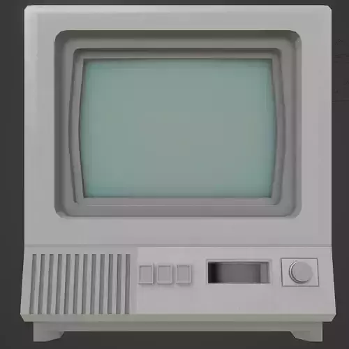 CRT TV 3d Model for Blender