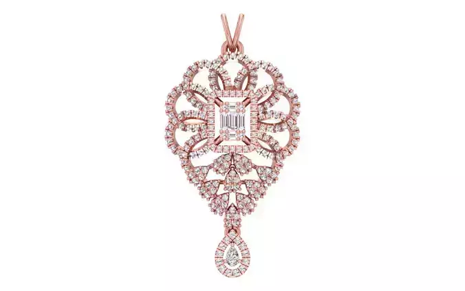 Women Pendant 3dm STL OBJ FBX Renders Details