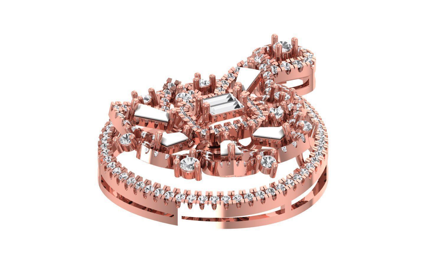 Women Pendant 3dm STL OBJ FBX Renders Details 3D print model_1