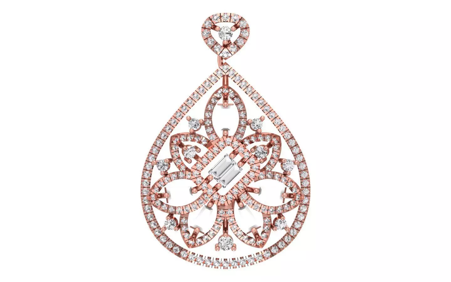 Women Pendant 3dm STL OBJ FBX Renders Details 3D print model_0