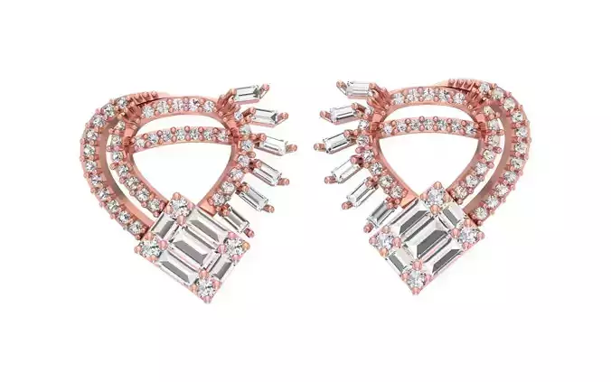 Women Earrings 3dm STL OBJ FBX Renders Details