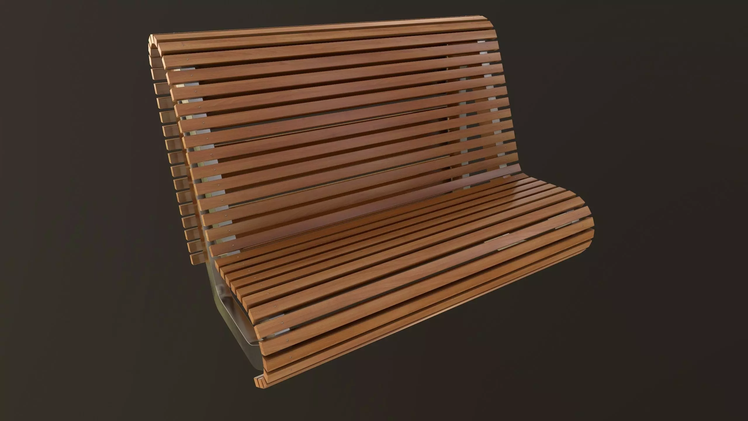 Modern Bench 3D Model AR VR Low-poly 3D model_0