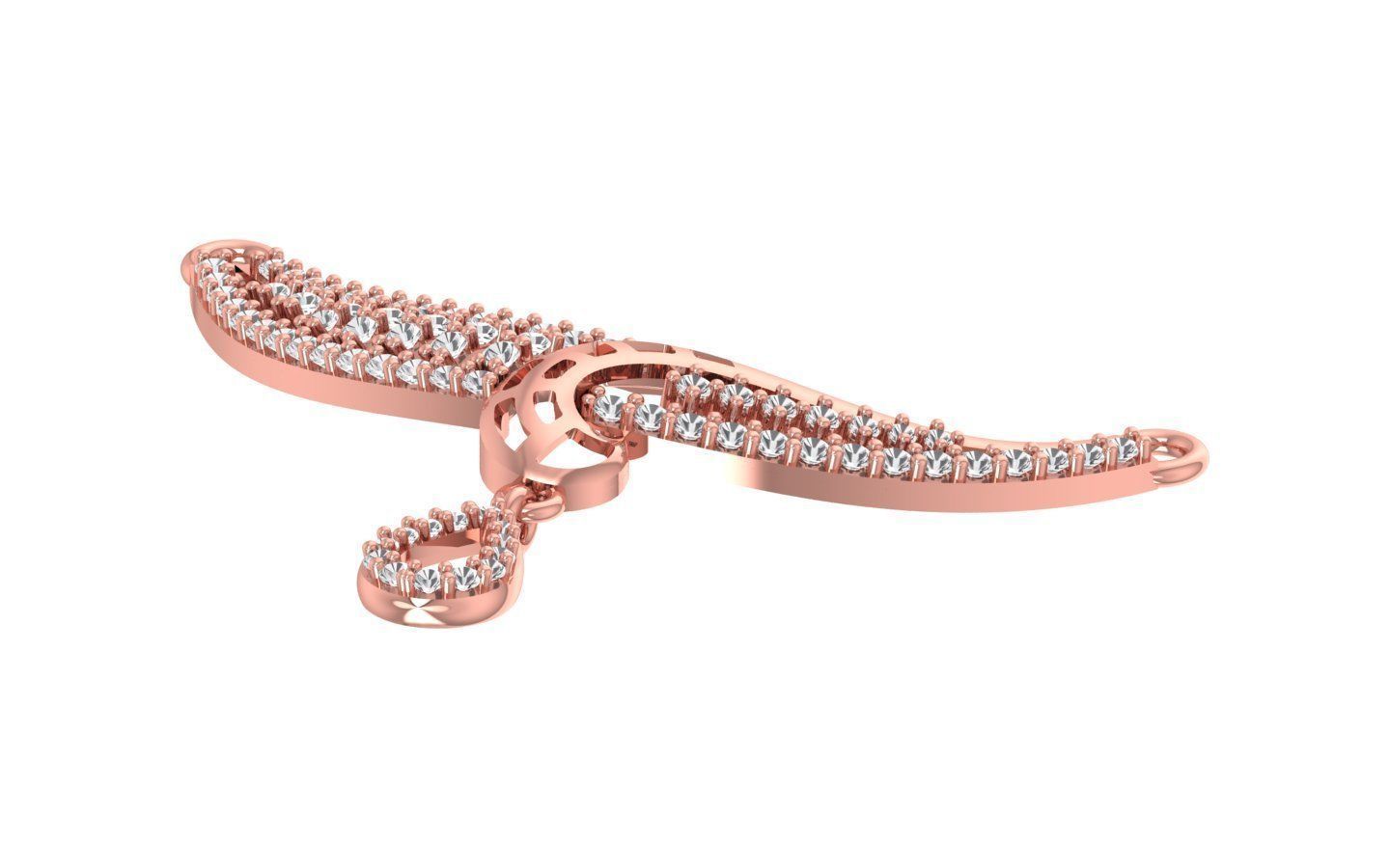 Women Necklaces Pendants 3dm STL OBJ FBX Renders Details 3D print model_2