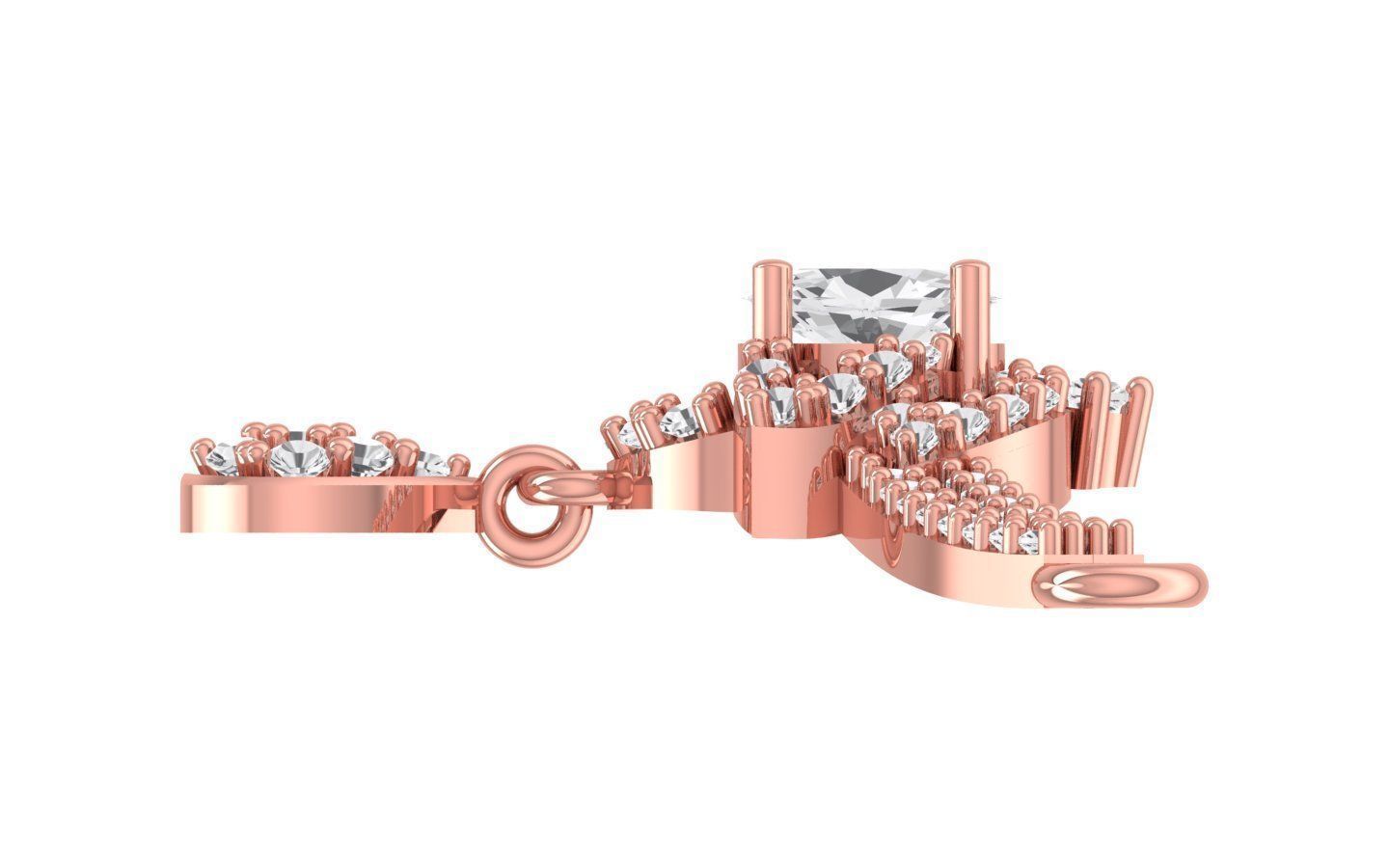 Women Necklaces Pendants 3dm STL OBJ FBX Renders Details 3D print model_2