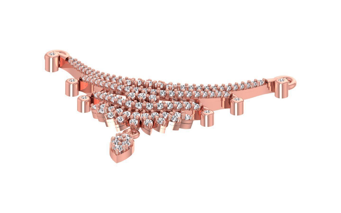 Women Necklaces Pendants 3dm STL OBJ FBX Renders Details 3D print model_1