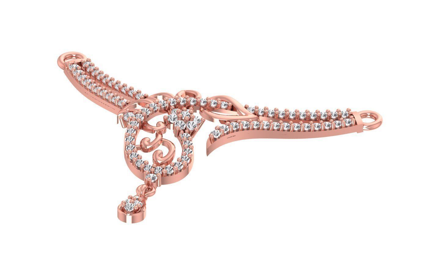 Women Necklaces Pendants 3dm STL OBJ FBX Renders Details 3D print model_1