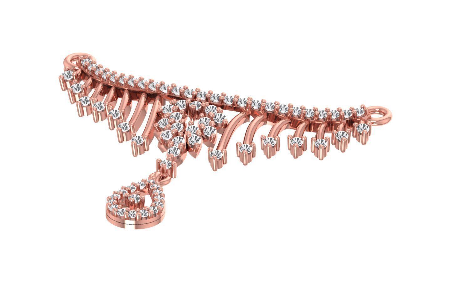 Women Necklaces Pendants 3dm STL OBJ FBX Renders Details 3D print model_2