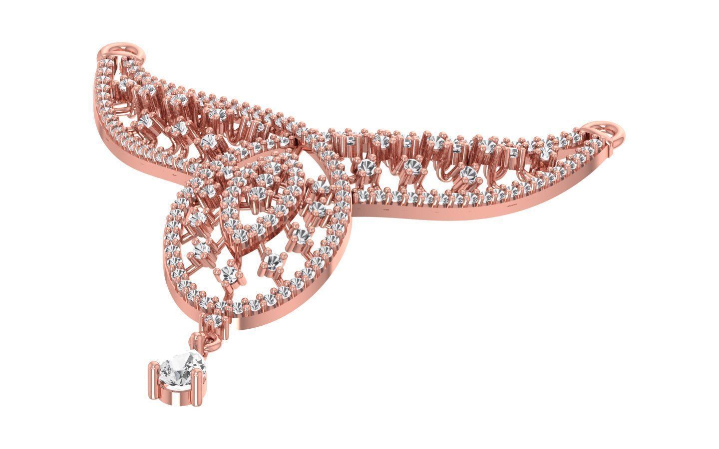 Women Necklaces Pendants 3dm STL OBJ FBX Renders Details 3D print model_2