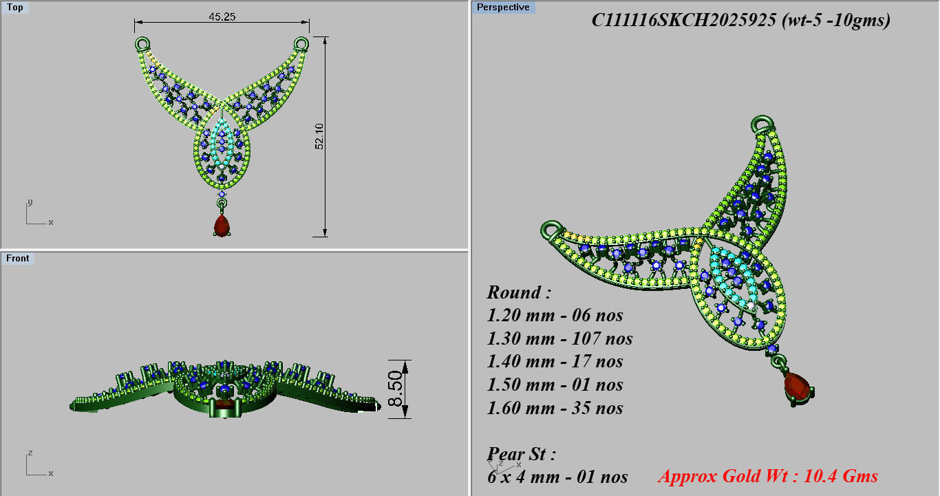 Women Necklaces Pendants 3dm STL OBJ FBX Renders Details 3D print model_3