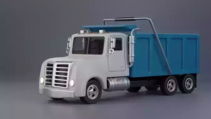 Stylized Dump Truck 3D model