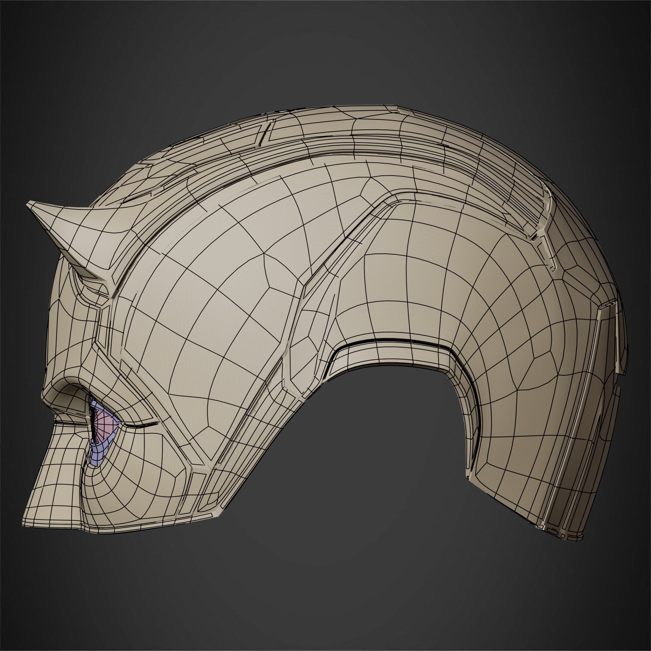 Daredevil Yellow Mask for Cosplay 3D print model_15