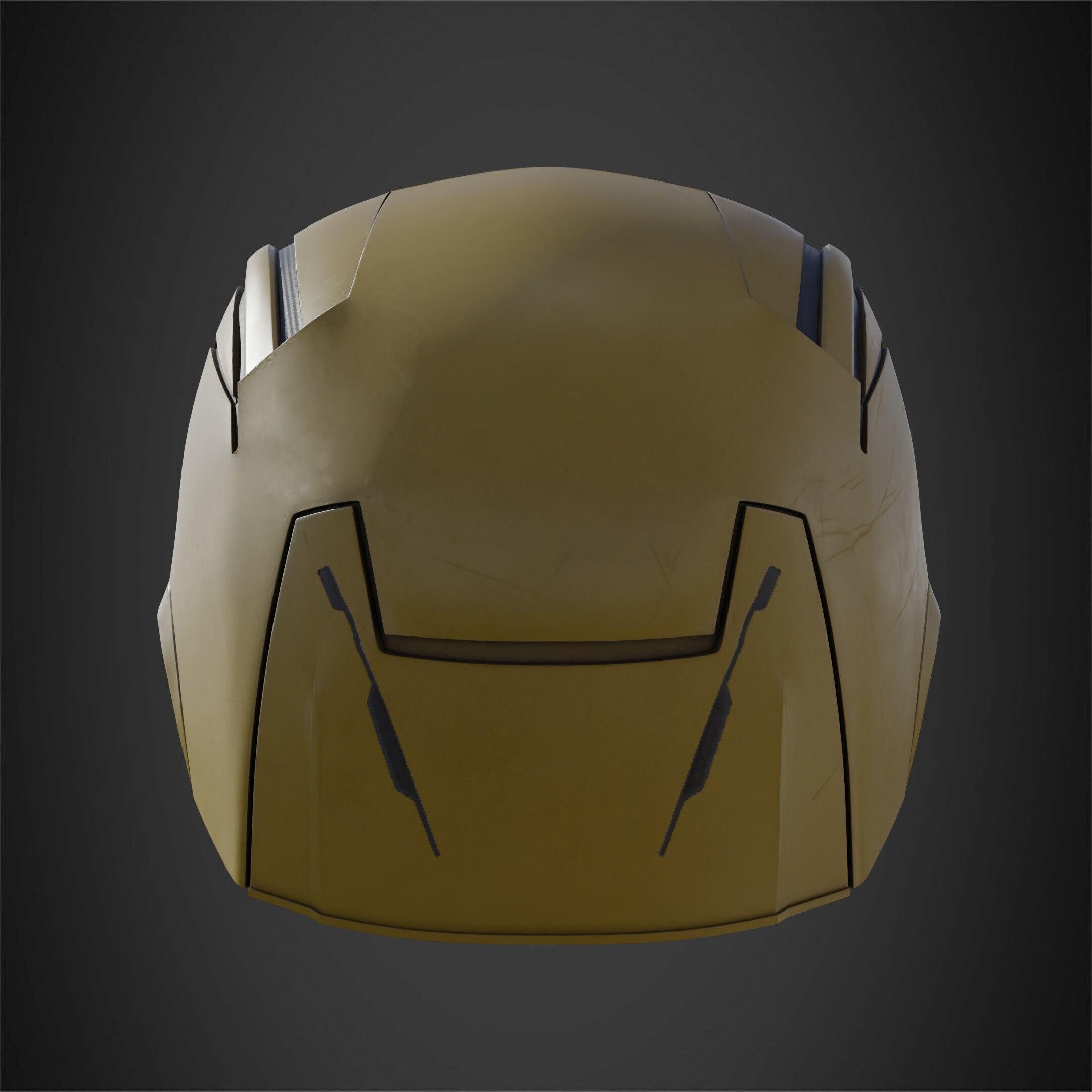 Daredevil Yellow Mask for Cosplay 3D print model_6