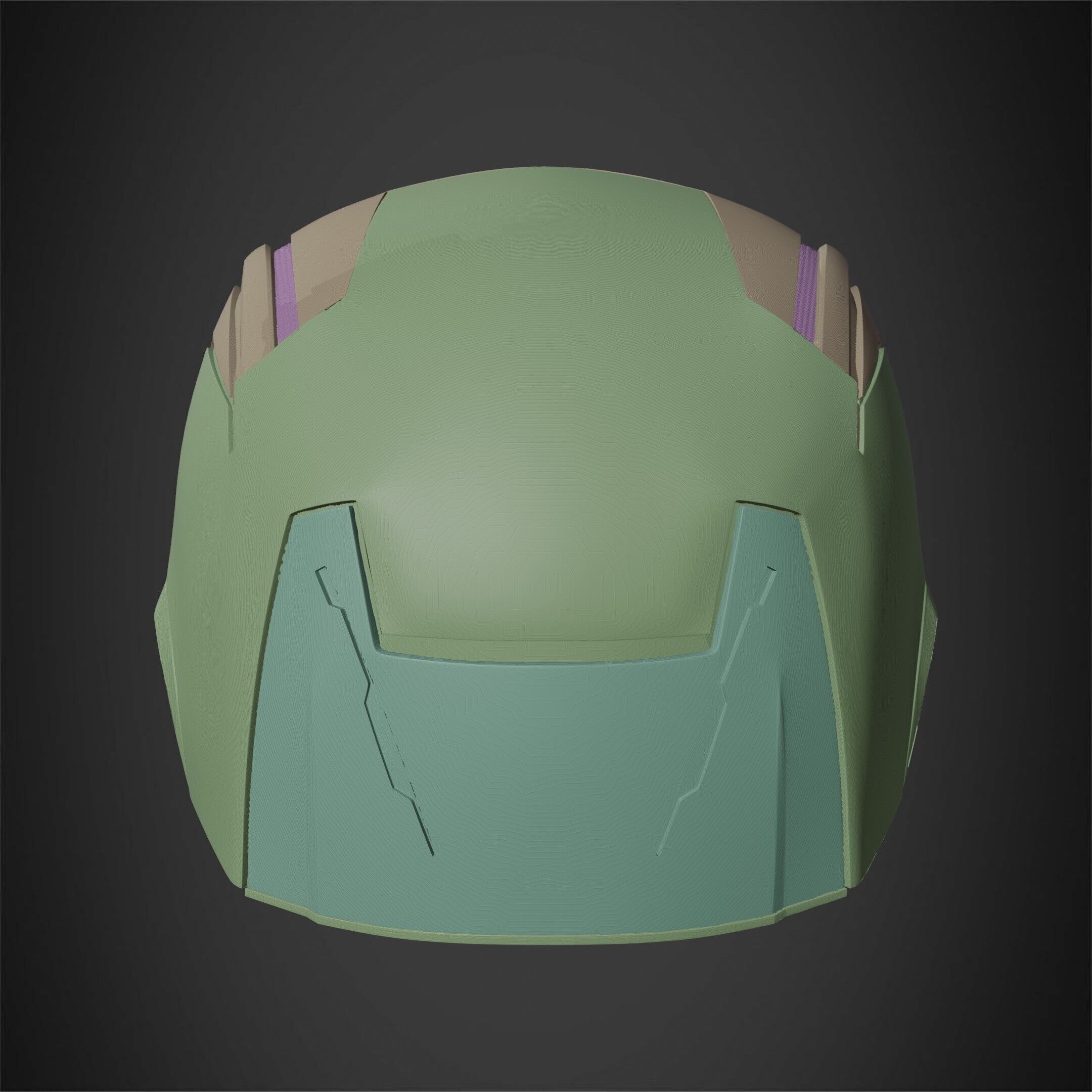 Daredevil Yellow Mask for Cosplay 3D print model_18