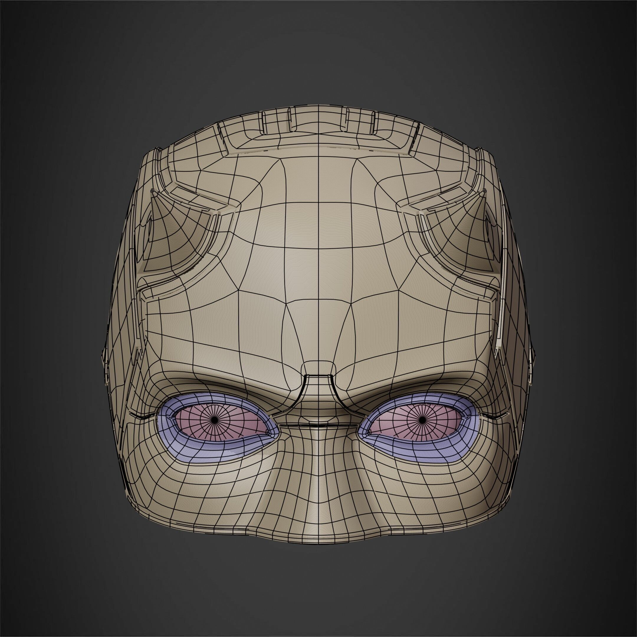 Daredevil Yellow Mask for Cosplay 3D print model_11