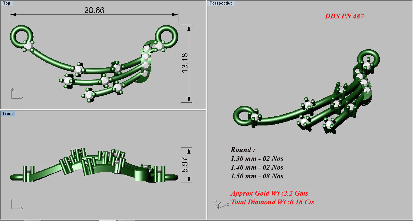 Women Necklaces Pendants 3dm STL OBJ FBX Renders Details 3D print model_3