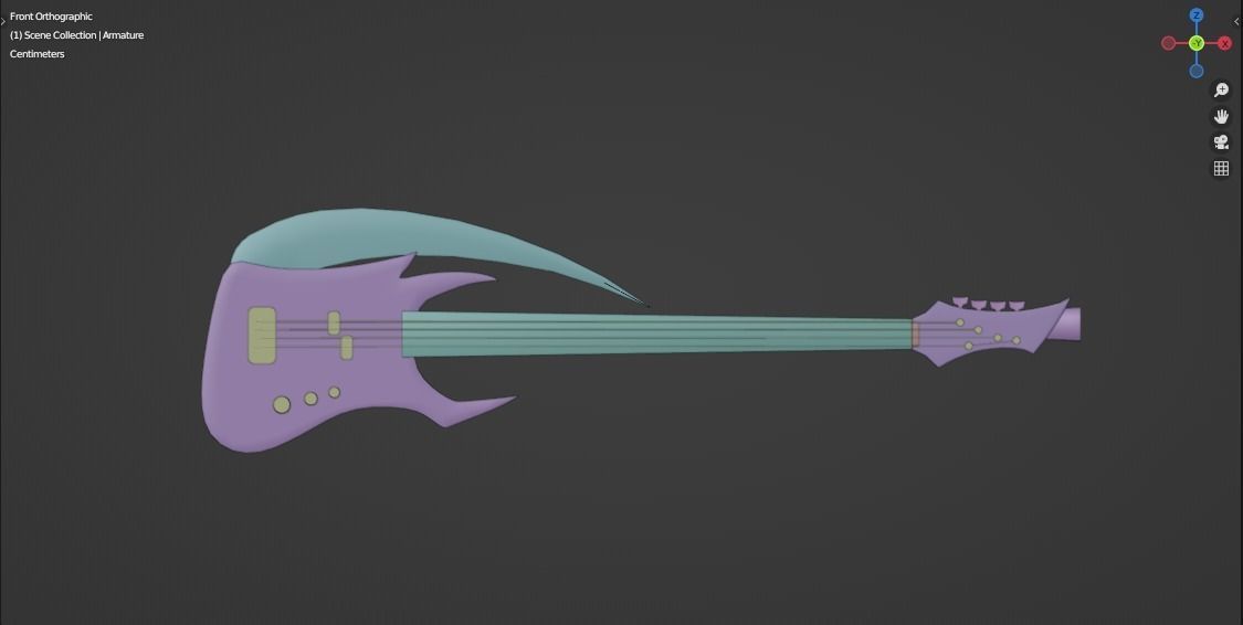 Guitar Scythe 3D model_2