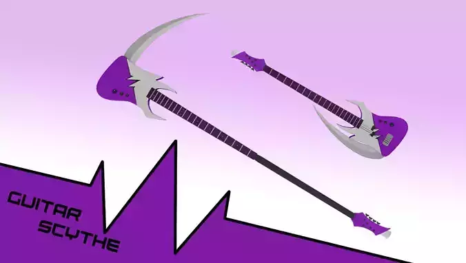 Guitar Scythe 3D model