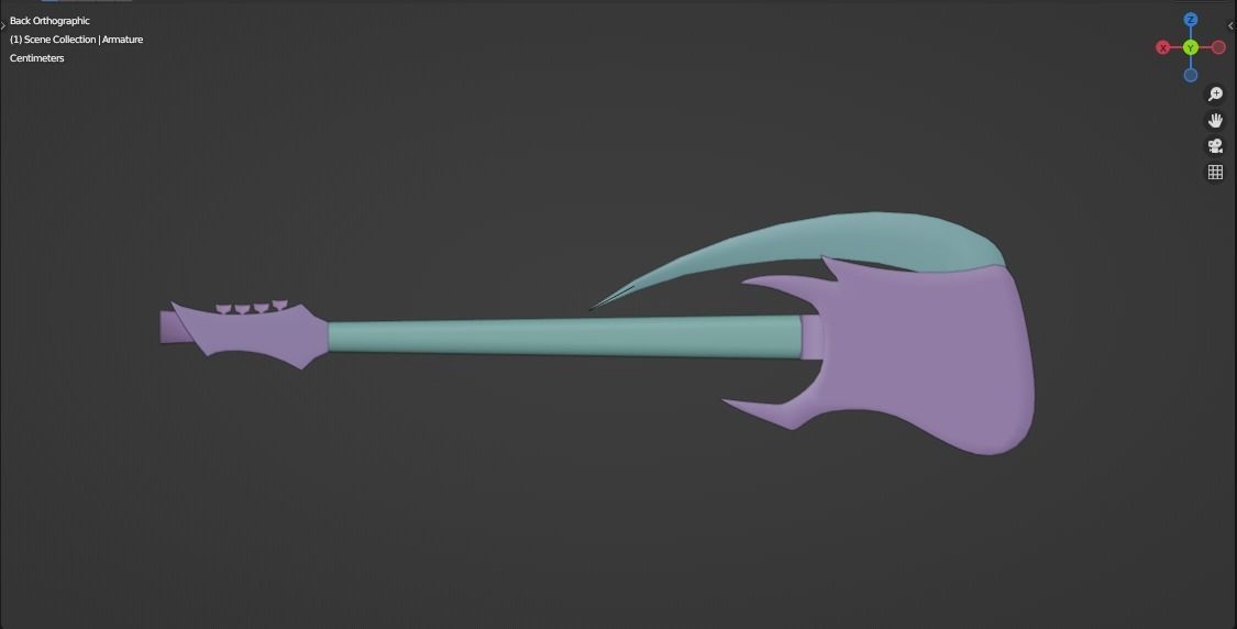 Guitar Scythe 3D model_5
