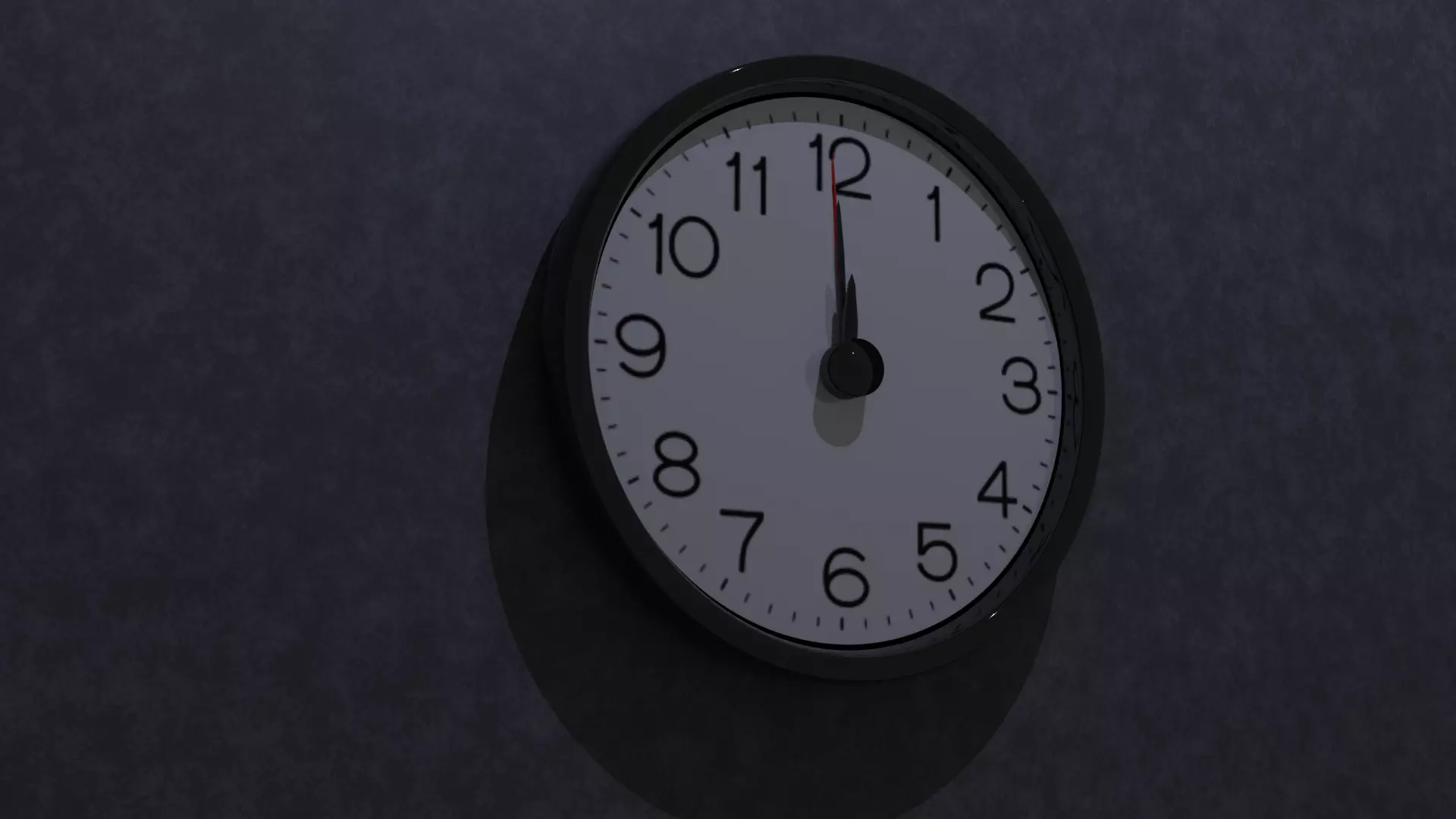 clock on wall 3D model