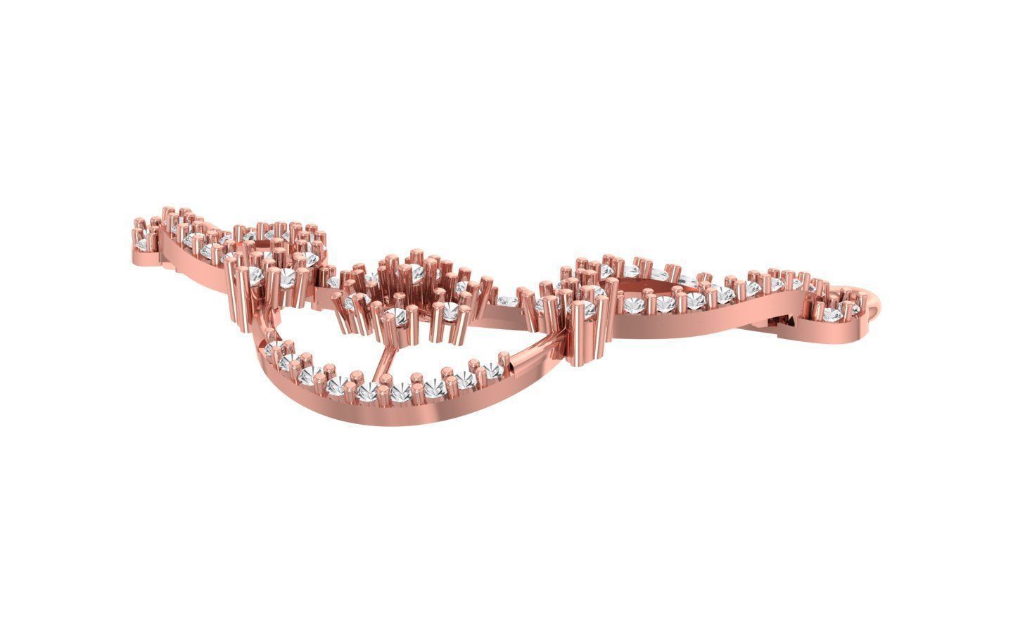 Women Necklaces Pendants 3dm STL OBJ FBX Renders Details 3D print model_1