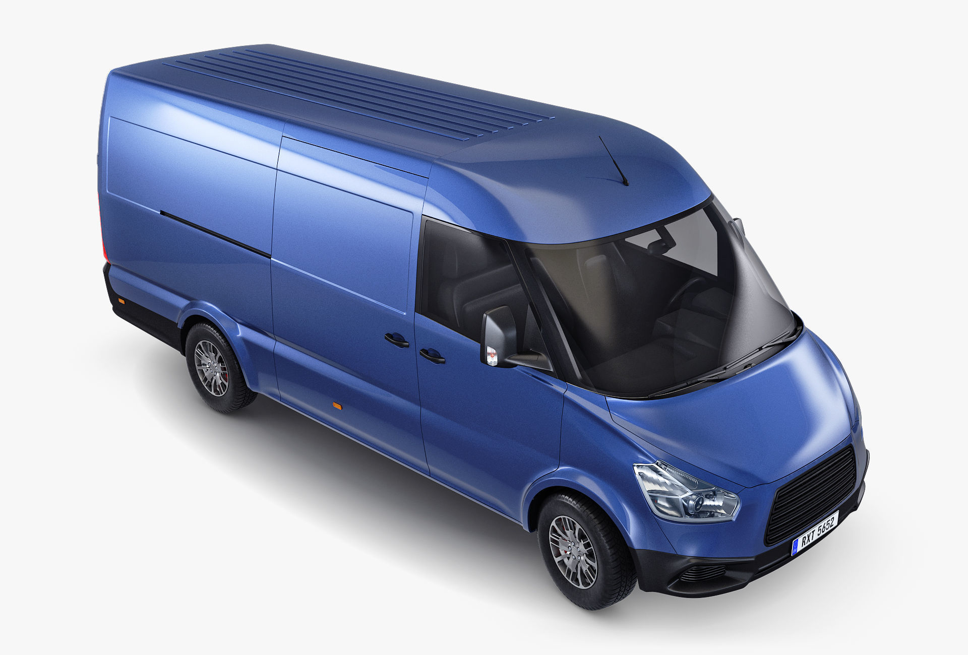 Generic Commercial Cargo Van M 2 3D model_4