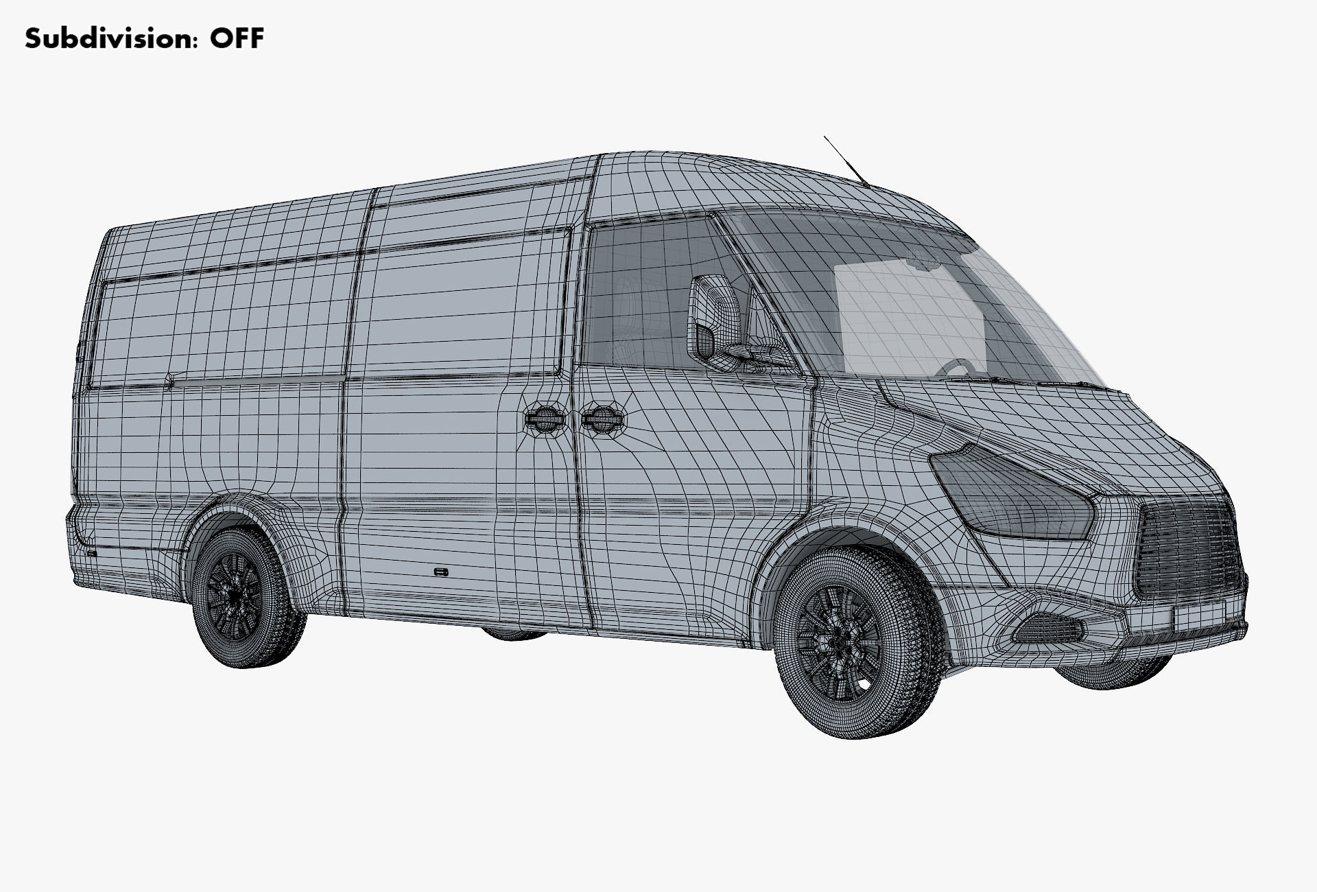 Generic Commercial Cargo Van M 2 3D model_24