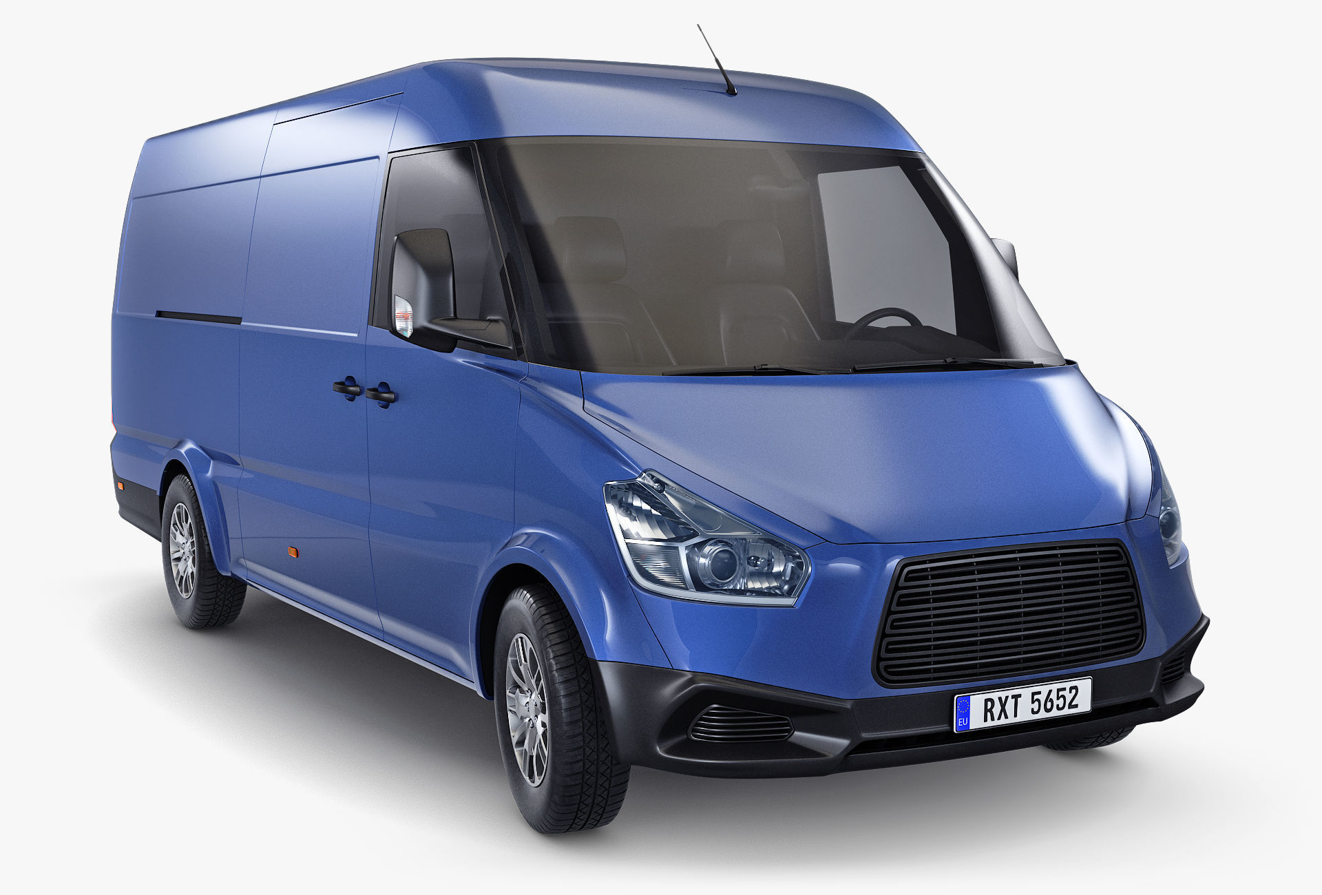 Generic Commercial Cargo Van M 2 3D model_1