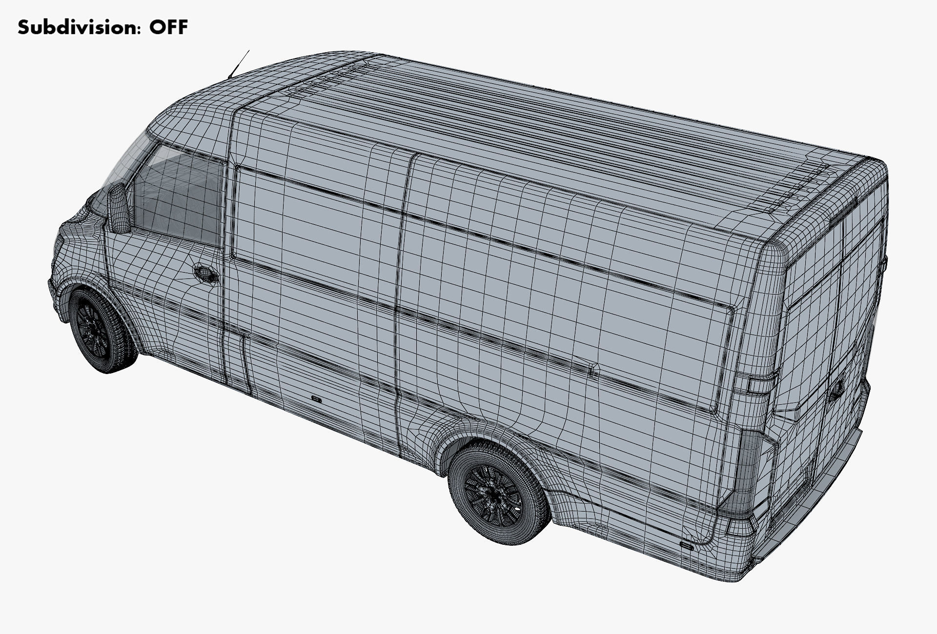 Generic Commercial Cargo Van M 2 3D model_20