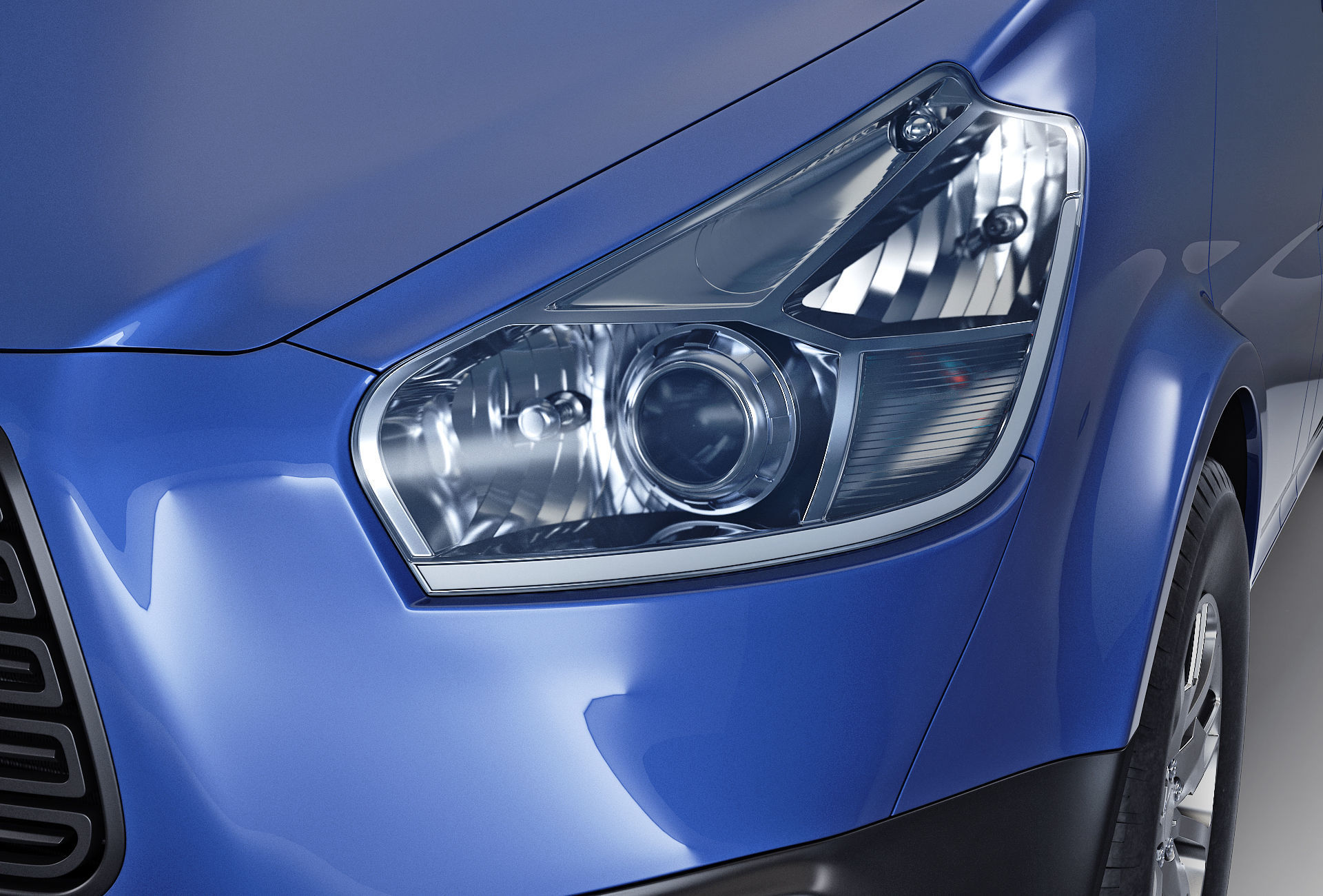 Generic Commercial Cargo Van M 2 3D model_10