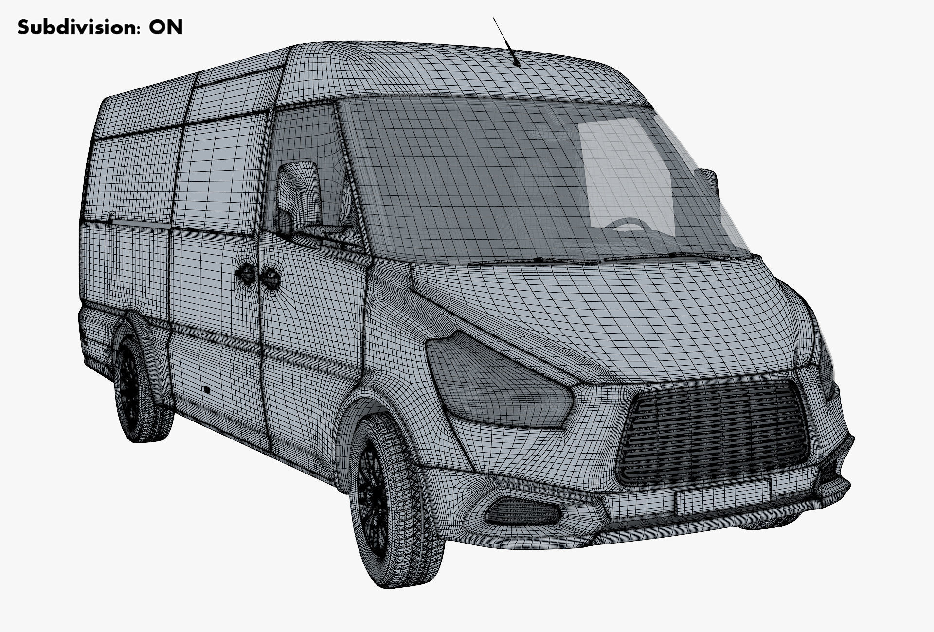 Generic Commercial Cargo Van M 2 3D model_15